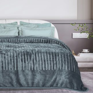 Κουβερτα Velour Υπερδιπλη 1349 Dark Grey