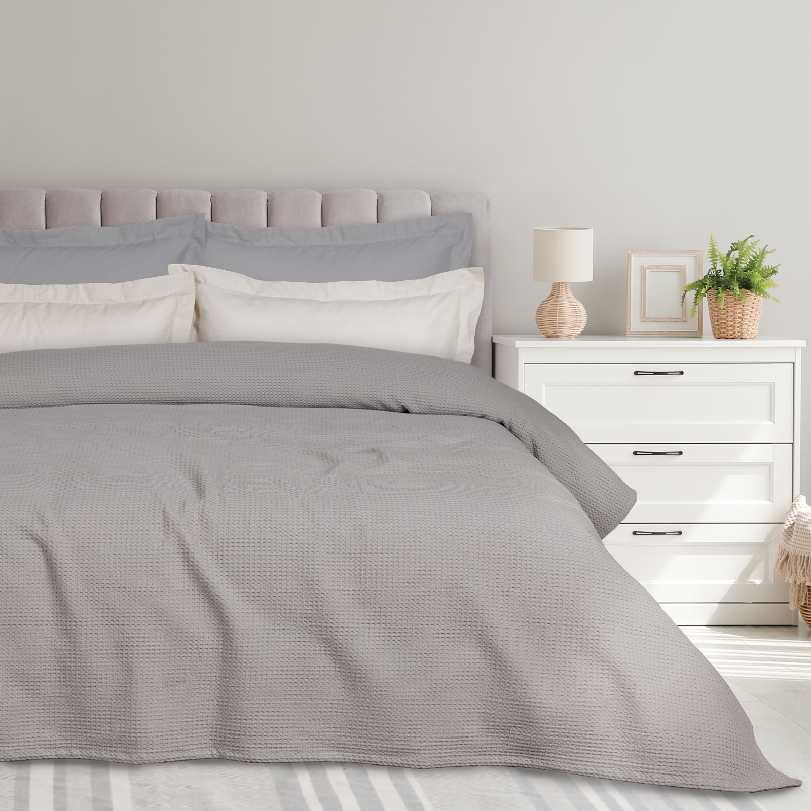 Κουβερτα Πικε 240x260 0496 Grey Κουβερτα Πικε 240x260 0496 Grey