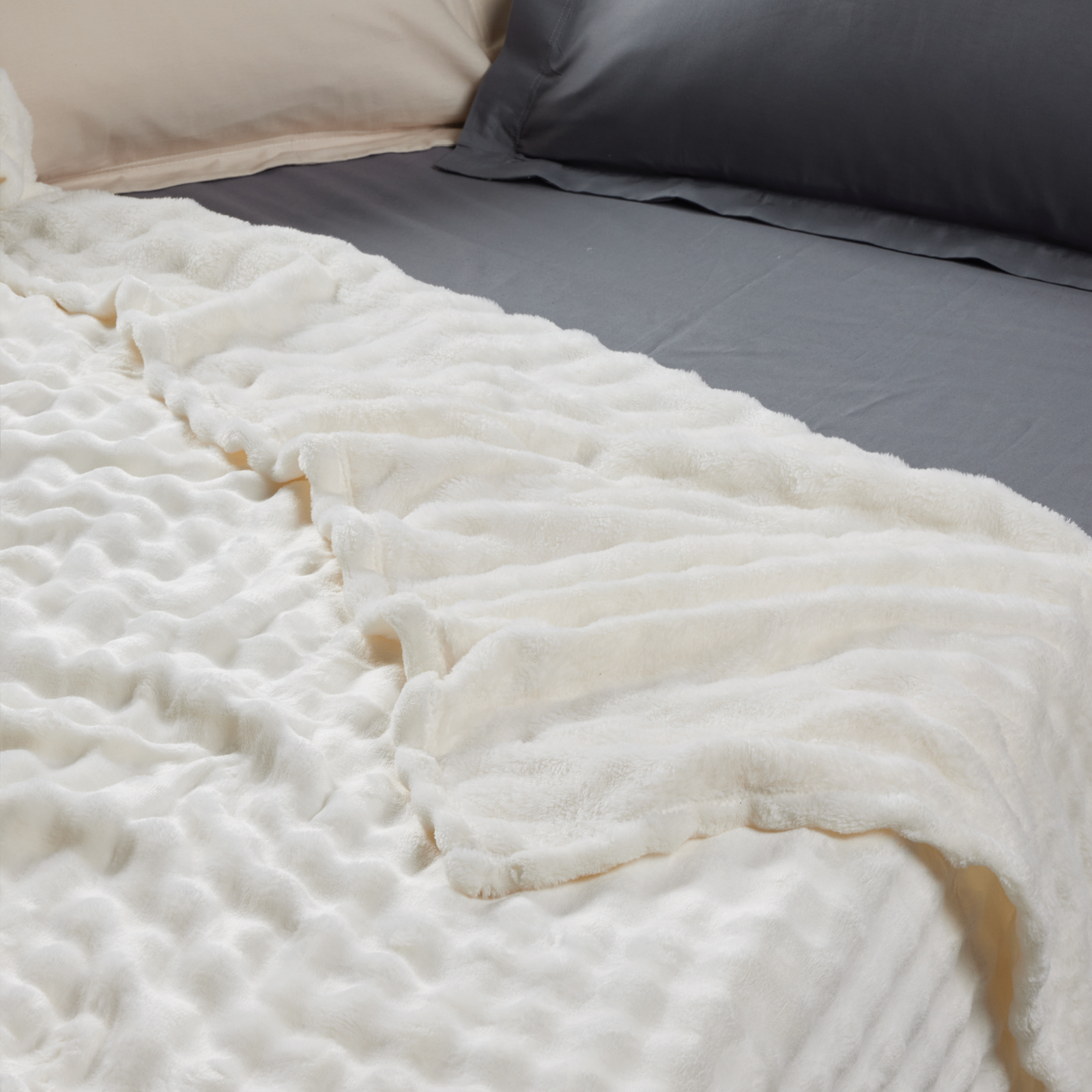 Κουβερτα Bubble Fleece 160χ220 1369 Ivory Κουβερτα Bubble Fleece 160χ220 1369 Ivory