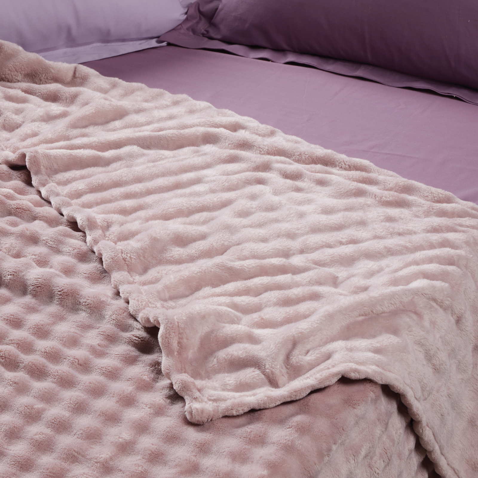 Κουβερτα Bubble Fleece 160χ220 1372 Dusty Lilac Κουβερτα Bubble Fleece 160χ220 1372 Dusty Lilac