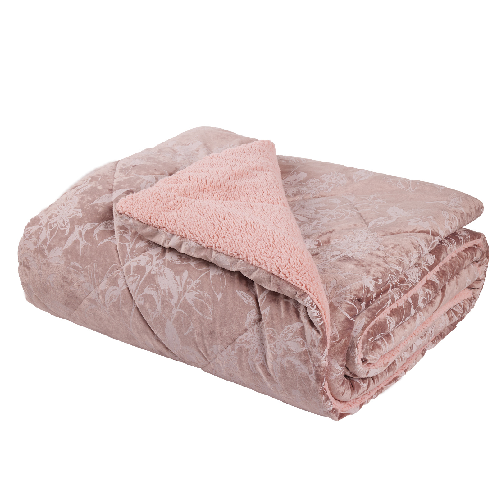 Velvet Κουβερτοπαπλωμα Sherpa Υπερδιπλο 1377 Nude Velvet Κουβερτοπαπλωμα Sherpa Υπερδιπλο 1377 Nude