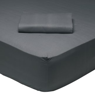Σεντονι Ημιδιπλο Με Λαστιχο 120*200+35 Dark Grey 1007 Dark Grey