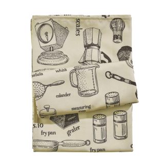 Τραπεζομαντηλο 140χ180 0721 Κρεμ, Μαυρο