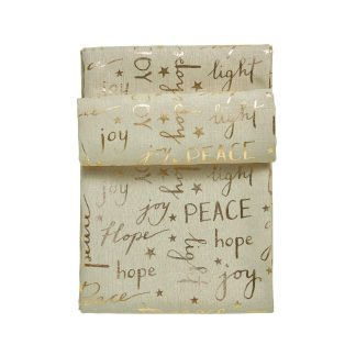 Christmas Τραπεζομαντηλο 140χ180 0715 Μπεζ, Χρυσο