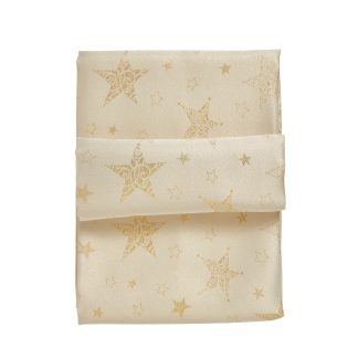 Christmas Runner 45χ140 0717 Μπεζ, Χρυσο