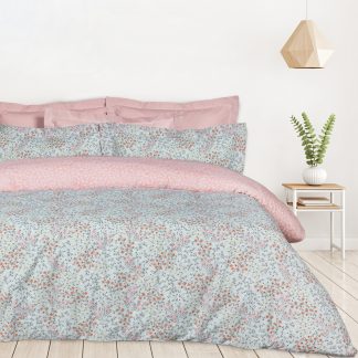 Σετ Σεντονια Μονα Με Λαστιχο Casual 5428 Mint, Rose