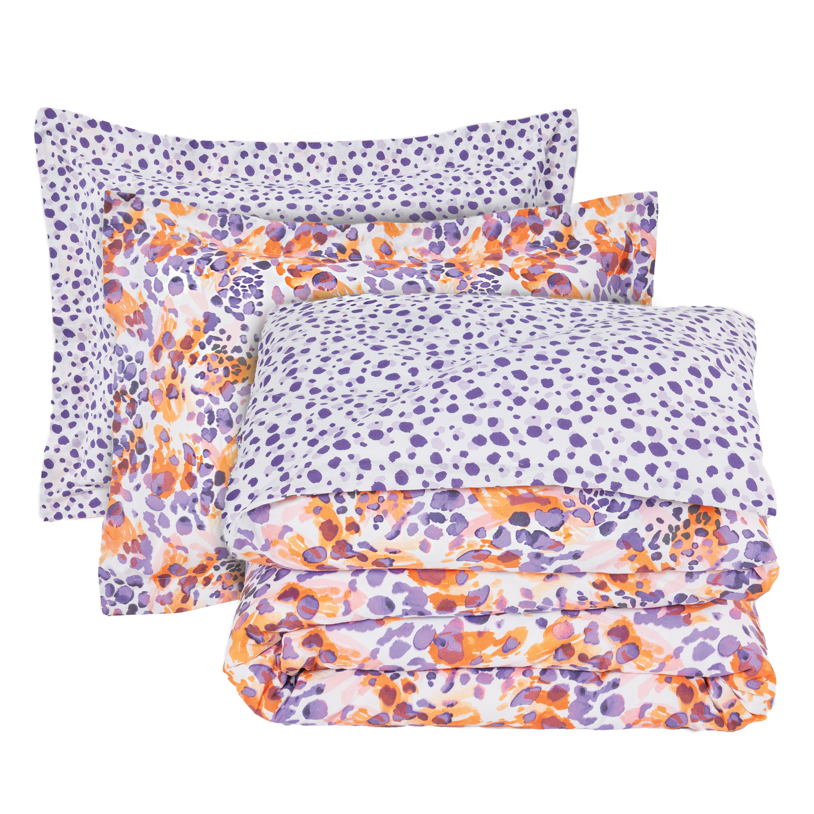 Σετ Σεντονια Μονα Με Λαστιχο Casual 5430 Orange, Purple Σετ Σεντονια Μονα Με Λαστιχο Casual 5430 Orange, Purple