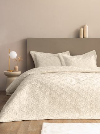 Σετ Κουβερλί 240x260 WED104 ECRU Σετ Κουβερλί 240x260 WED104 ECRU