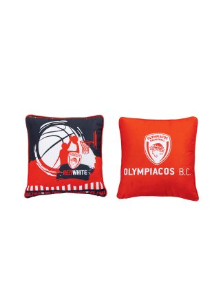 Διακοσμητική μαξιλαροθήκη 43x43 OLYMPIACOS Διακοσμητική μαξιλαροθήκη 43x43 OLYMPIACOS