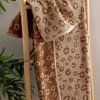 Σετ Πετσέτες (30×50, 50×90, 70×140) Pam Καφέ