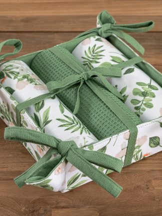 Σετ 3 Πετσέτες Κουζίνας Kitchen Towels 40x70 με καλάθι MH900 Σετ 3 Πετσέτες Κουζίνας Kitchen Towels 40x70 με καλάθι MH900