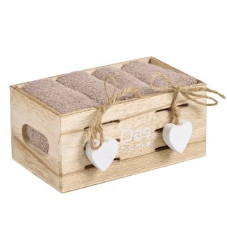 Σετ Πετσετες 4τεμαχιων Soft 4008 Taupe