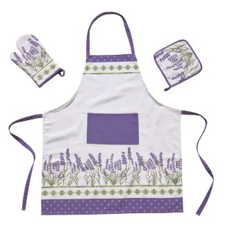 Σετ Κουζινας 3τμχ 0722 Λευκο, Μωβ, Πρασινο