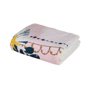 Κουβερτα Fleece Κουνιας Fun 4915 Light Blue, Mint, Pink