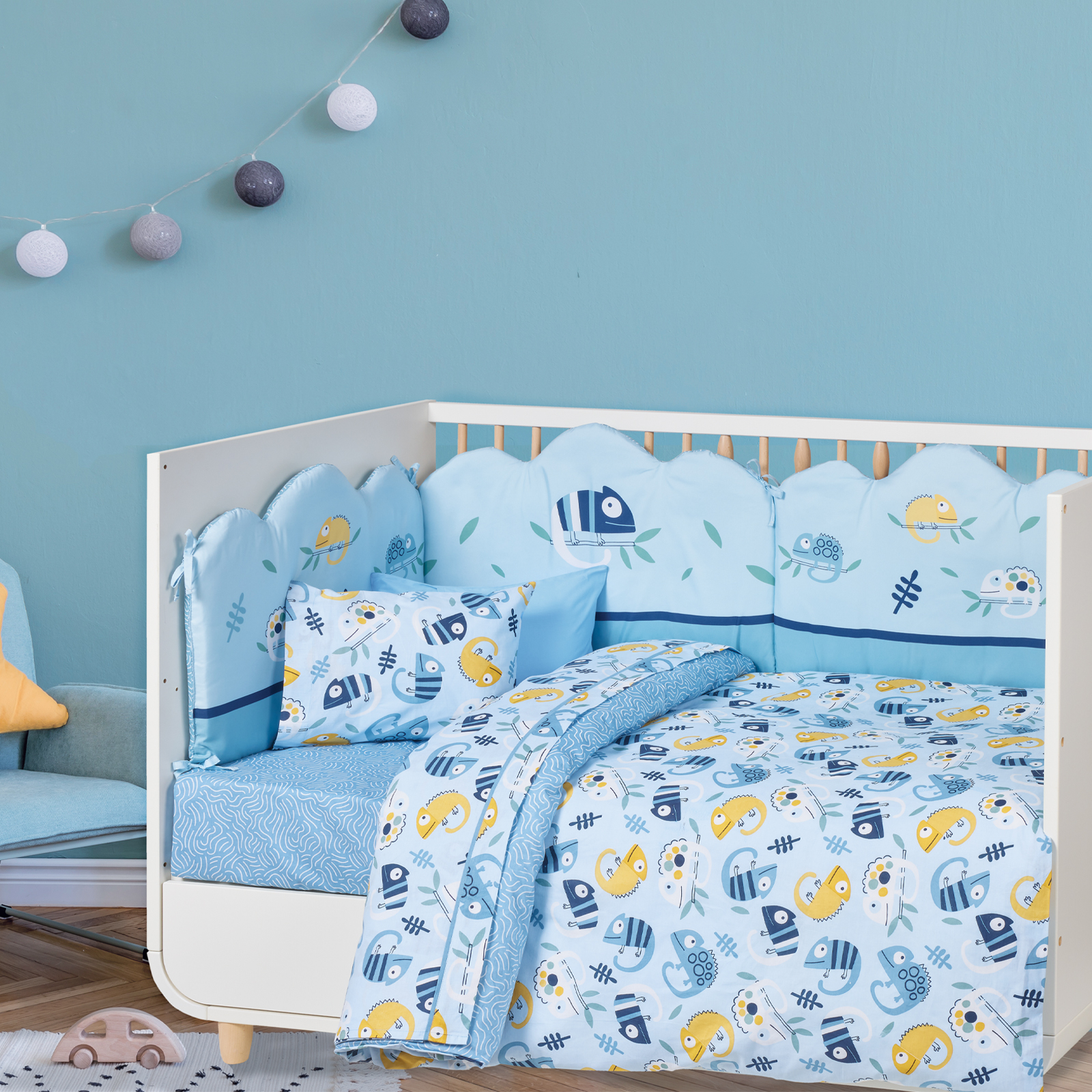 Σετ Σεντονια Κουνιας Fun 4935 Blue Σετ Σεντονια Κουνιας Fun 4935 Blue
