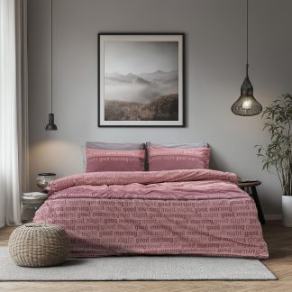 LINO Σετ Σεντόνια Μονά (170x265) Nuvet Dusty Pink