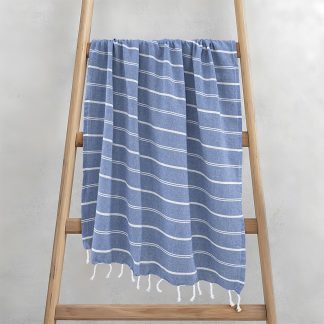 LINO Pestemal Παρεό Veliu 90x180 Γαλάζιο