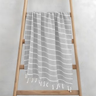 LINO Pestemal Παρεό Veliu 90x180 Γκρι