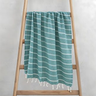 LINO Pestemal Παρεό Veliu 90x180 Πετρόλ