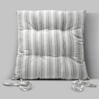 LINO Μαξιλάρι Καρέκλας Nubbie 40x40+5 Ανοικτό Γκρι