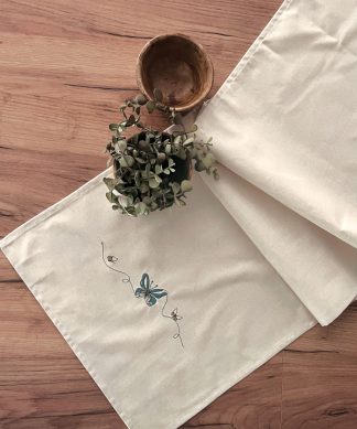 Butterfly Runner Διακοσμητικο Με Κεντημα
