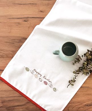 Easter 26 07 Runner Διακοσμητικο Με Κεντημα Eggs