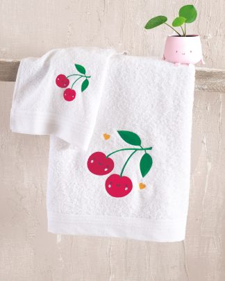 Cherries - Σετ Πετσετες 2 Τεμ. Σετ 2 Τεμαχια (30x50 70x140) Cherries - Σετ Πετσετες 2 Τεμ. Σετ 2 Τεμαχια (30x50 70x140)