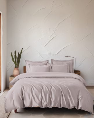 Glacier - Σετ Μαξιλαροθηκες Oxford Tencel Lyocell Πουδρα Σετ Μαξιλαροθηκες Oxford 2x(50x70)