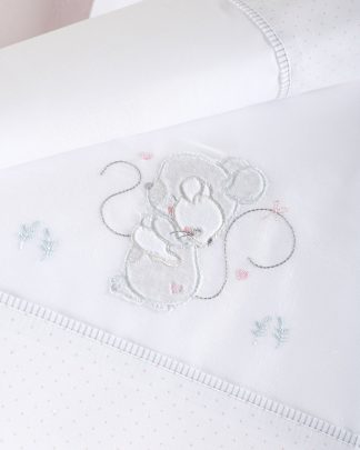 Hug Poz - Koybeρτα Πικε Με Κεντημα 120x150 Ροζ