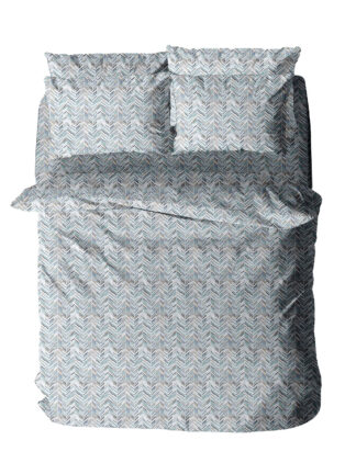 Παπλωματοθήκη Menta Εμπριμέ 460 Blue Μονή (170x250)