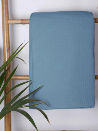 Κουβέρτα πικέ cotton Blue King Size (240x260) Κουβέρτα πικέ cotton Blue King Size (240x260)
