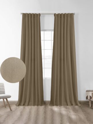 Κουρτίνα μπλακάουτ Foresta Mocha 145x280 Κουρτίνα μπλακάουτ Foresta Mocha 145x280
