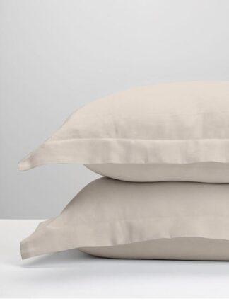 Μαξιλαροθήκες Oxford Satin Μπεζ 50×70 Μαξιλαροθήκες Oxford Satin Μπεζ 50×70