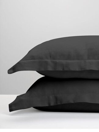 Μαξιλαροθήκες Oxford Satin Σκούρο Γκρι 50×70 Μαξιλαροθήκες Oxford Satin Σκούρο Γκρι 50×70