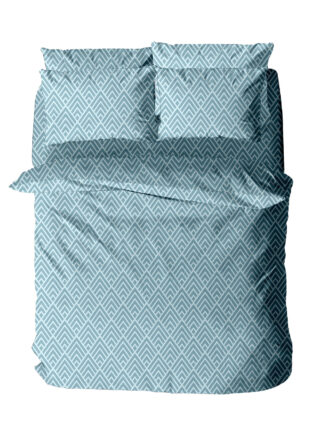 Μαξιλαροθήκη Menta Εμπριμέ 500 Blue 50x70 Μαξιλαροθήκη Menta Εμπριμέ 500 Blue 50x70