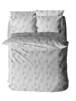 Μαξιλαροθήκη Menta Εμπριμέ 400 Grey 50x70