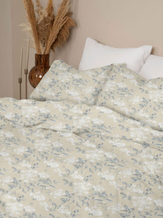 Μαξιλαροθήκες Menta Εμπριμέ 360 Beige 50x70