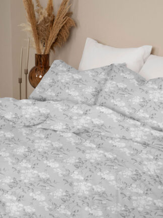 Μαξιλαροθήκες Menta Εμπριμέ 360 Grey 50x70
