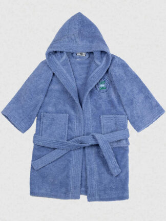 Μπουρνούζι Παιδικό Eco Blue Ηλικία 4-6 Μπουρνούζι Παιδικό Eco Blue Ηλικία 4-6