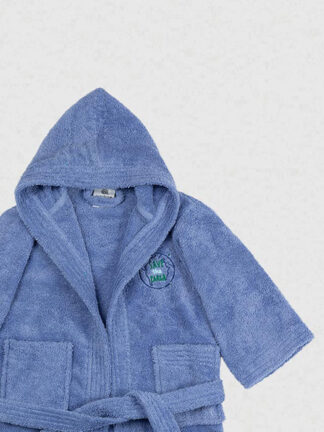 Μπουρνούζι Παιδικό Eco Blue Ηλικία 6-8 Μπουρνούζι Παιδικό Eco Blue Ηλικία 6-8