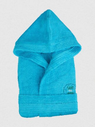 Μπουρνούζι Παιδικό Eco Turquoise Ηλικία 2-4 Μπουρνούζι Παιδικό Eco Turquoise Ηλικία 2-4