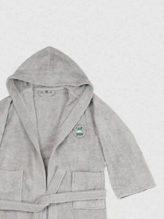 Μπουρνούζι Παιδικό Eco Grey Ηλικία 6-8 Μπουρνούζι Παιδικό Eco Grey Ηλικία 6-8
