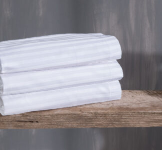 Satin Stripes - Σεντονι Λευκο 2x(50x70) Φακελος Satin Stripes - Σεντονι Λευκο 2x(50x70) Φακελος