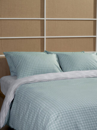Σετ Σεντόνια Cotton Feelings 2064 Aqua Μονό με λάστιχο(105x205+30) Σετ Σεντόνια Cotton Feelings 2064 Aqua Μονό με λάστιχο(105x205+30)