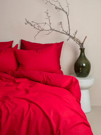 Σετ Σεντόνια Cotton Feelings 113 Red Μονό (165x270) Σετ Σεντόνια Cotton Feelings 113 Red Μονό (165x270)