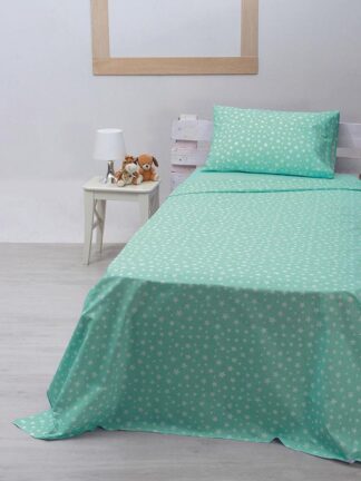 Σετ Σεντόνια cotton feelings 22 Aqua Μονό (165x270) Σετ Σεντόνια cotton feelings 22 Aqua Μονό (165x270)