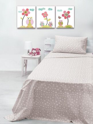 Σετ Σεντόνια cotton feelings 22 Grey Μονό με λάστιχο(105x205+30) Σετ Σεντόνια cotton feelings 22 Grey Μονό με λάστιχο(105x205+30)