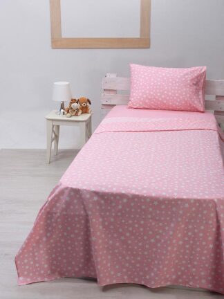 Σετ Σεντόνια cotton feelings 22 Pink Μονό (165x270) Σετ Σεντόνια cotton feelings 22 Pink Μονό (165x270)