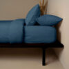Σετ Σεντόνια Cotton Feelings 121 Sea Blue Διπλό Με Λάστιχο (150×205+30)