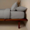 Σετ Σεντόνια Cotton Feelings 122 Paloma Grey Διπλό Με Λάστιχο (150×205+30)